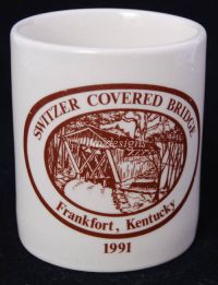 SWITZER COVERED BRIDGE Kentucky Coffee Mug Vintage 1991